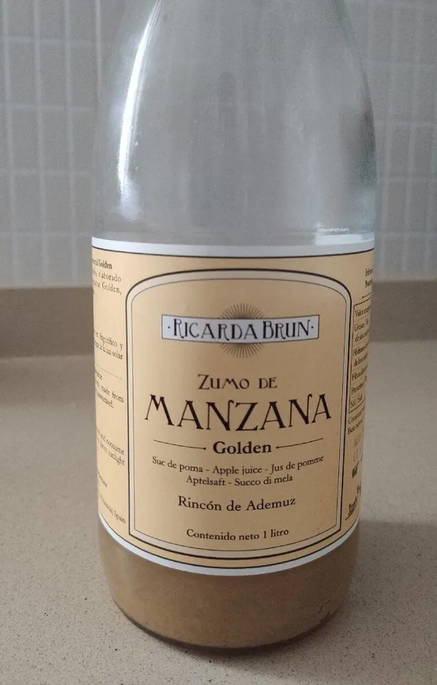 Zumo de manzana golden