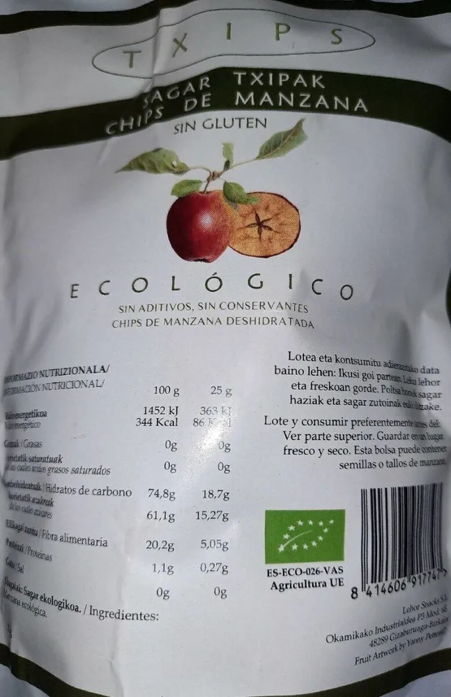 Chips de manzana
