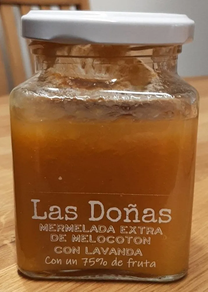 Mermelada extra de melocotón con lavanda