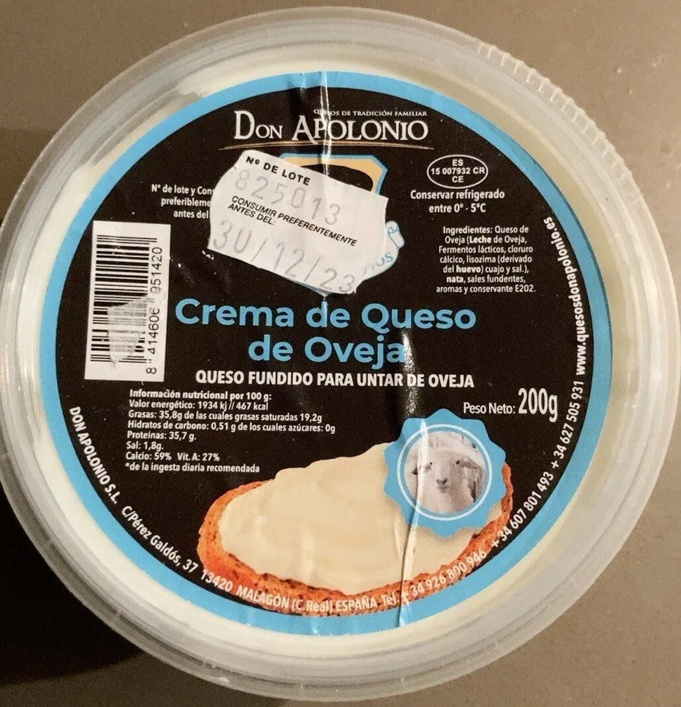 Crema de queso de oveja