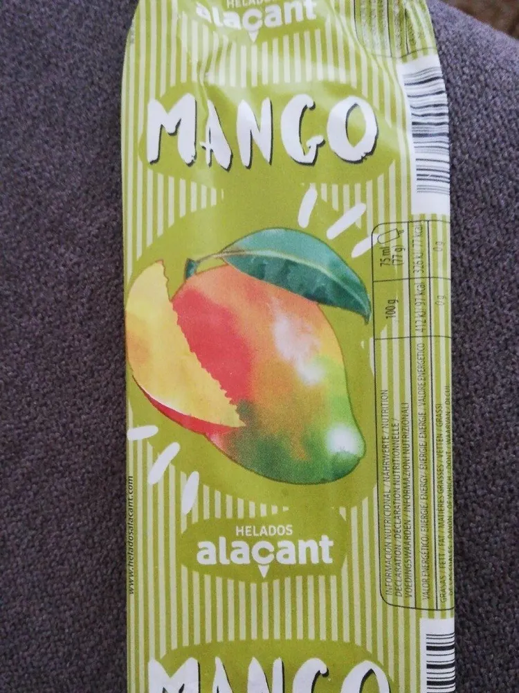 Helado de mango