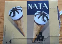 Helado sabor a Nata con barquillo