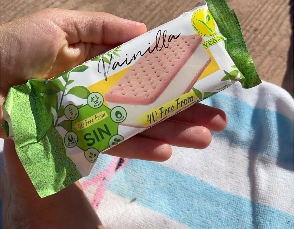 Sandwich vainilla vegano