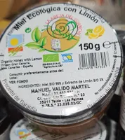 Miel ecológica con limón
