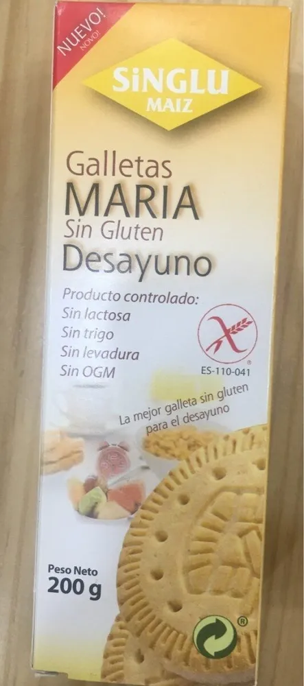 Galletas maria sin gluten desayuno