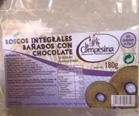 Roscos Integrales bañados con chocolate