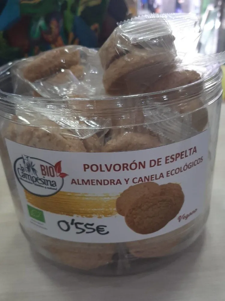 polvoron espelta con almendra y canela