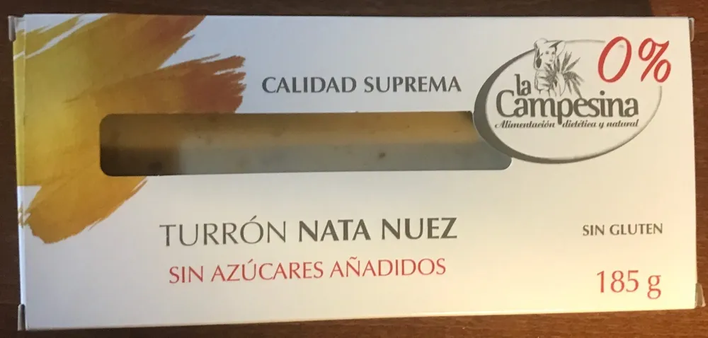 Turron nata nuez