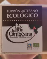 Turrón ecológico de chocolate con arándanos