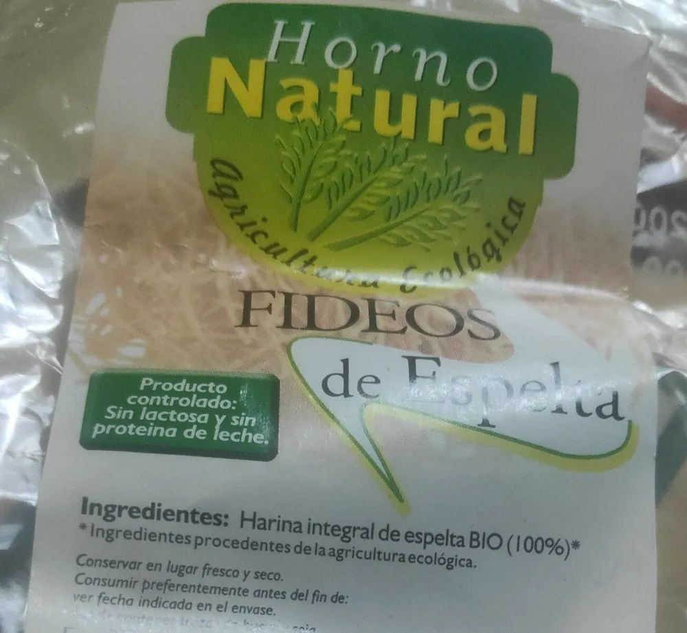 Fideos de espelta