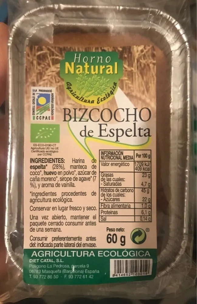 Bizcocho de espelta