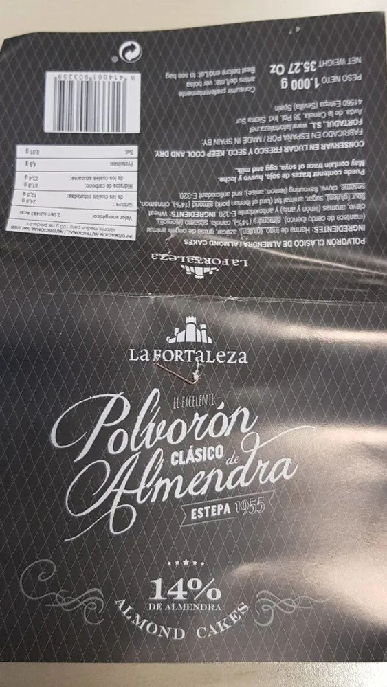 Polvorón clasico de almendra