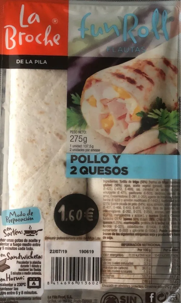 FunRoll Flautas Pollo