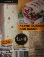 Carne barbacoa con bacon