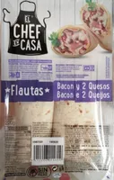 Flautas bacon y 2 quesos