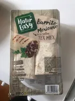 Burrito mexicano con salsa tex mex