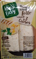 Flautas de pechuga de pollo asado y 3 quesos