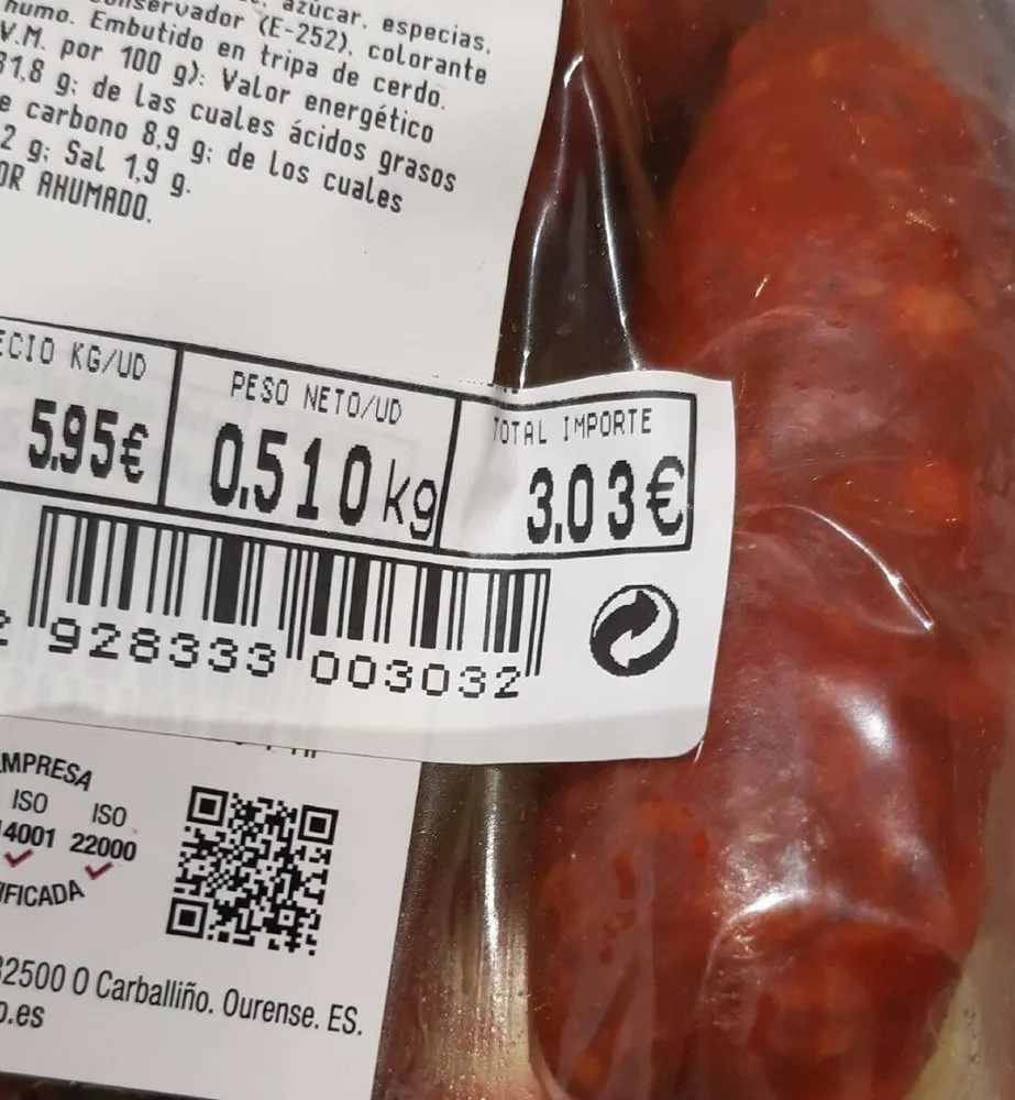 Chorizo ahumado