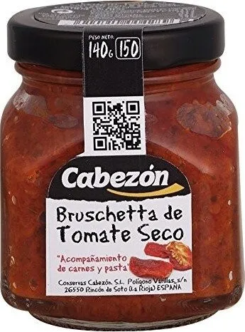 Conservas Cabezn Frasco De Bruschetta De Tomate Seco