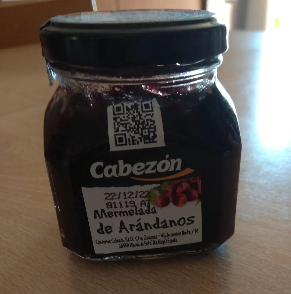 Mermelada de arandanos