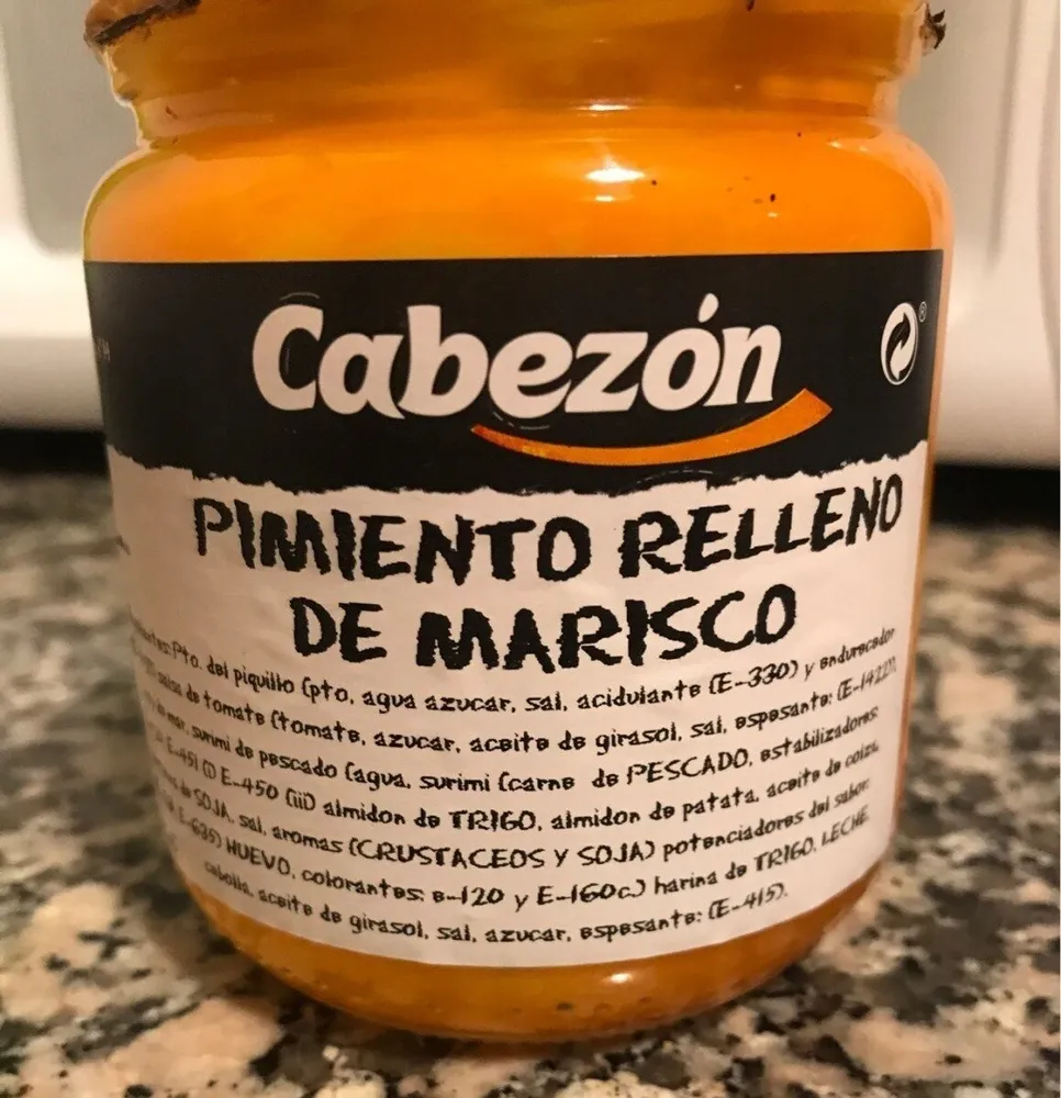 Pimientos rellenos de marisco