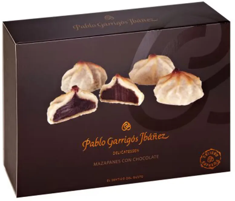 Mazapanes con chocolate