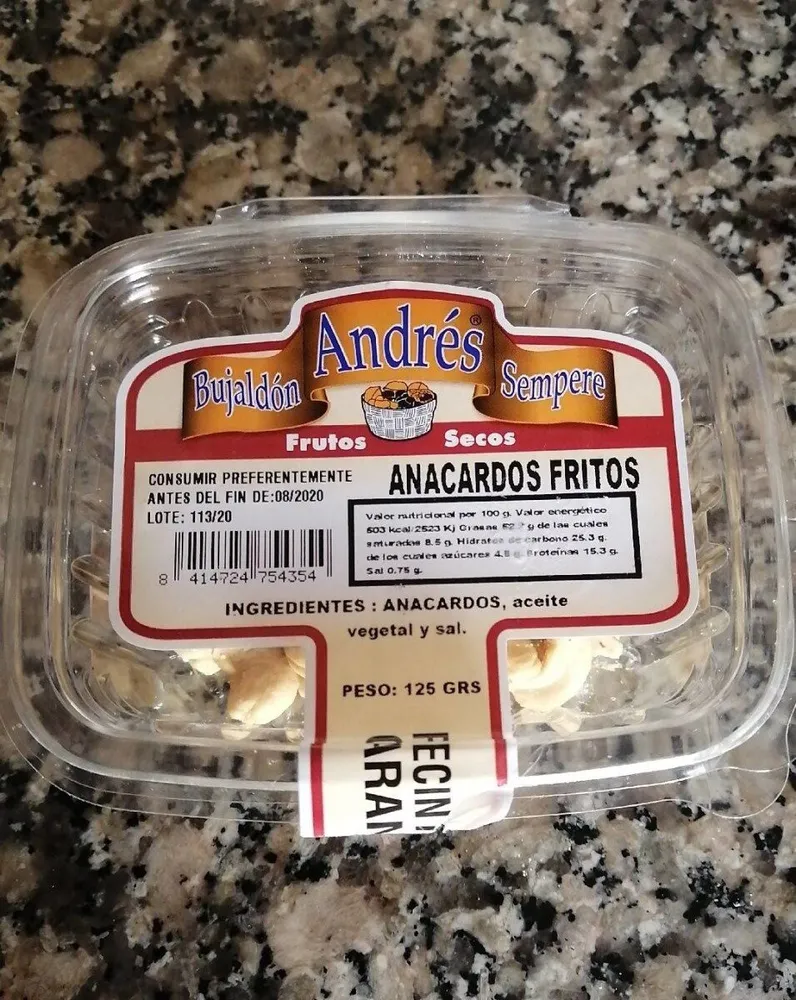 Anacardos fritos