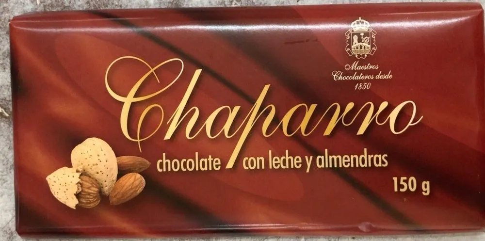 Chocolate con leche y almendras
