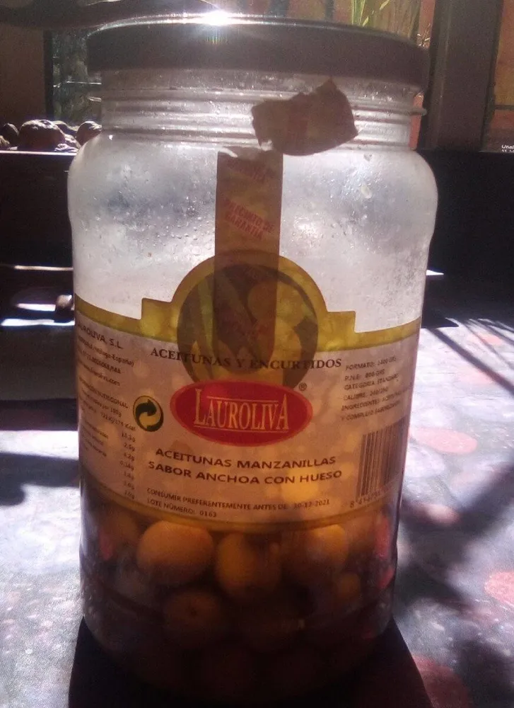 ACEITUNAS MANZANILLAS SABOR ANCHOA CON HUESO