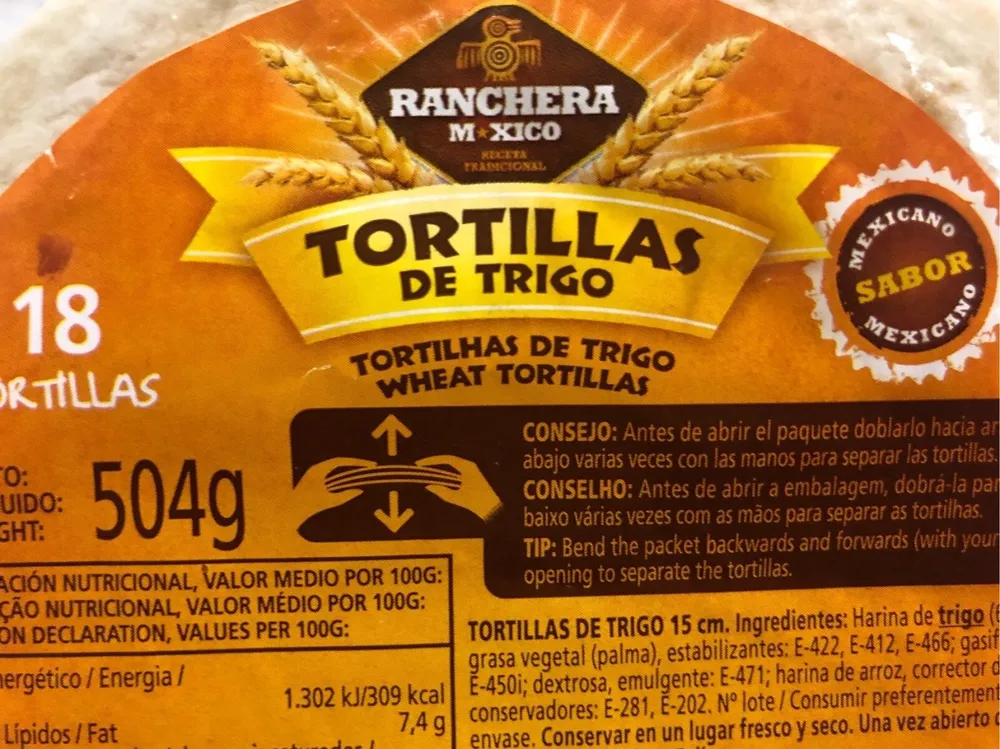 Totillas de trigo