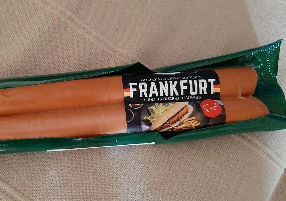 Salchichas cocidas y ahumadas frankfurt