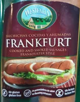 Salchichas cocidas y ahumadas Frankfurt