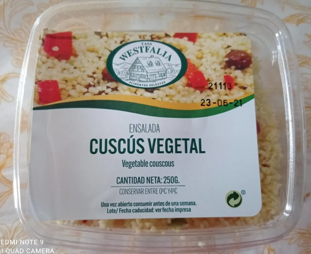 Ensalada Cuscús vegetal