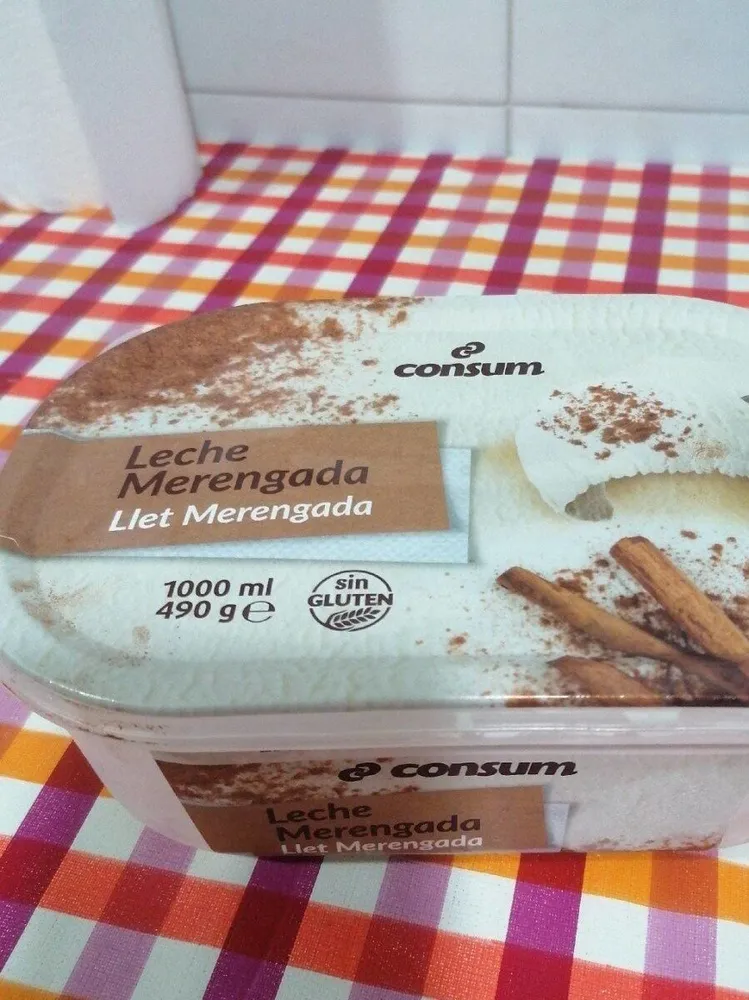 Helado sabor a leche Merengada