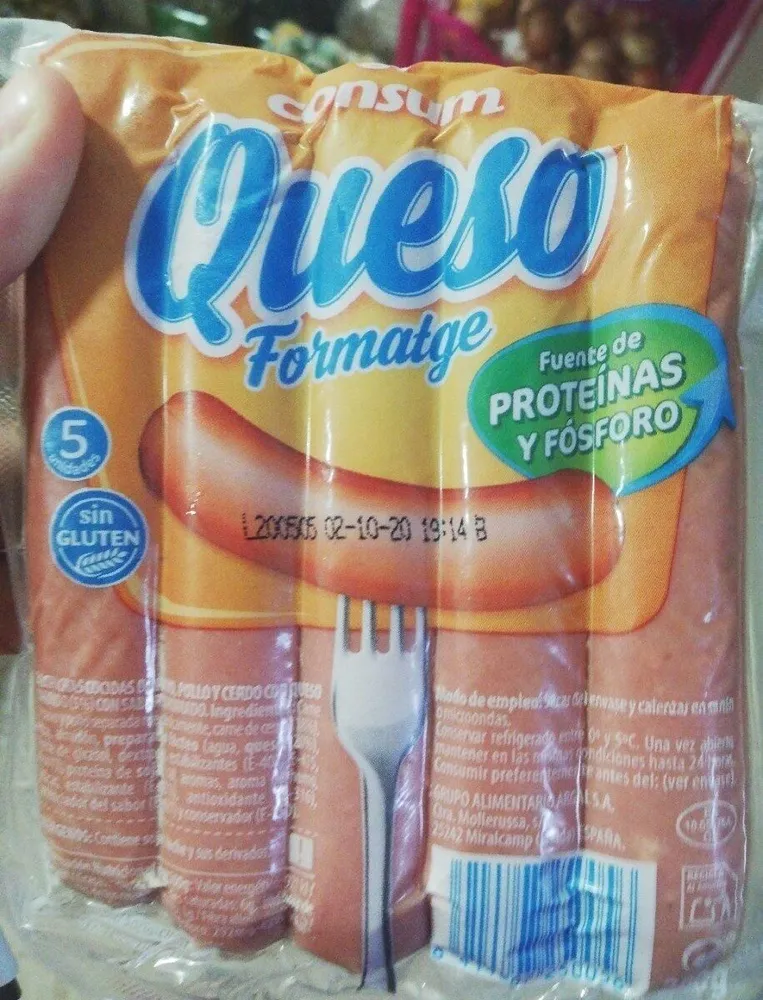 Salchichas de queso