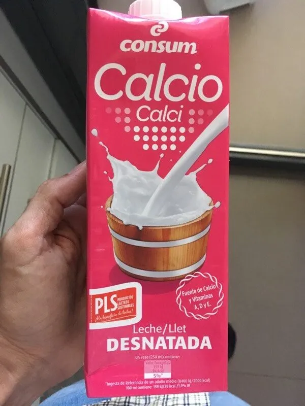 Leche desnatada