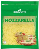 Queso mozzarella rallado