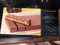 Turrón de chocolate con almendras
