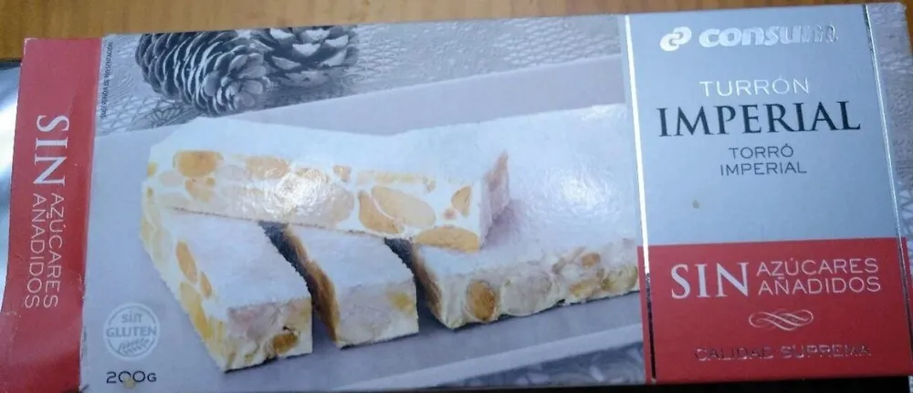 Turrón imperial 0% azúcares añadidos