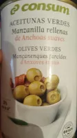 Olive verte avec anchois