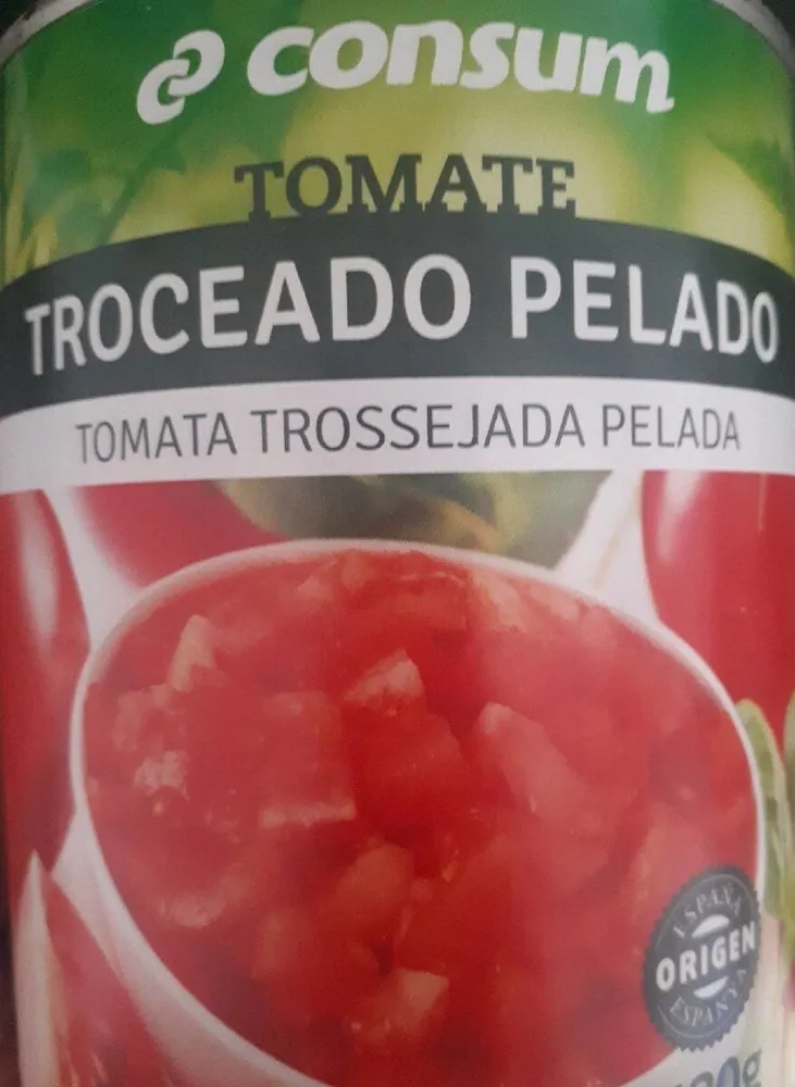 Tomate pelado troceado