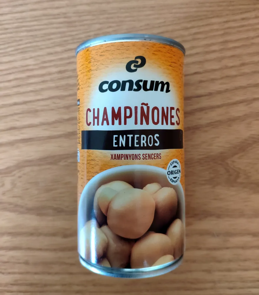 Champiñones enteros