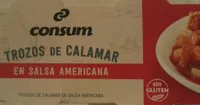 Calamar en trozos en salsa americana