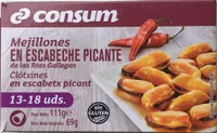 Mejillones en escabeche picante de las Rias Gaellas