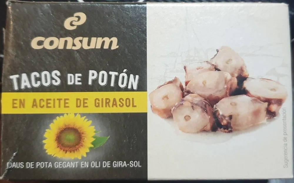 Tacos de Potón (En aceite girasol)
