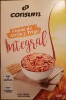 Copos de arroz y trigo integral