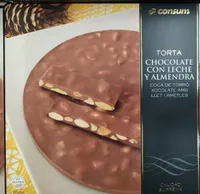 Torta chocolate con leche y almendra