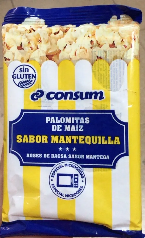 Palomitas de maíz, sabor mantequilla