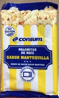 Palomitas de maíz, sabor mantequilla