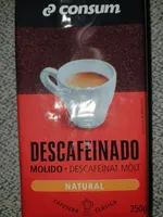 Café molido descafeinado natural